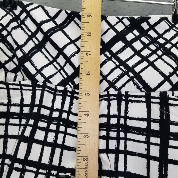 Swing Control Pants Women's 2 Paint Stripe Print Black & White Mid-Rise Golf NEW - Picture 15 of 16